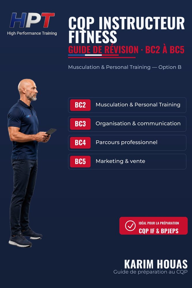 Couverture — CQP Instructeur Fitness — Guide de révision