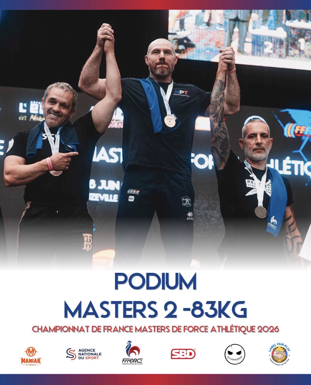 Karim Houas, champion de France Masters 2 -83 kg de force athlétique 2026